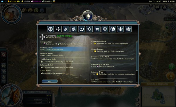 civ 5 gods kings religon